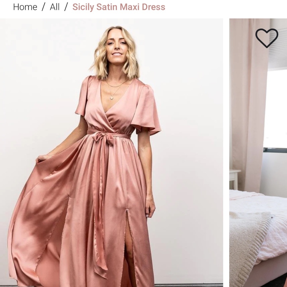 NWT Baltic Born Sicily blush Maxi dress